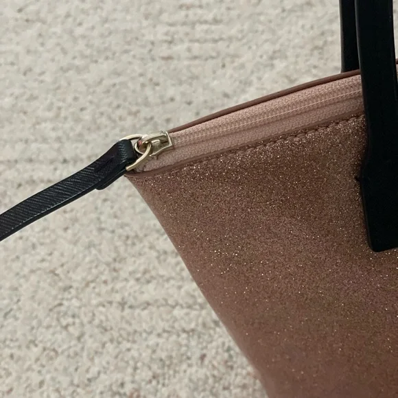 Kate Spade Glitter Tote Bag - Rose Gold - Picture 4 of 12